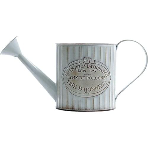 Retro Flower Vase Container Flower Arrangement Garden Iron Pot Flower Shop Decoration For Home Office Desktop