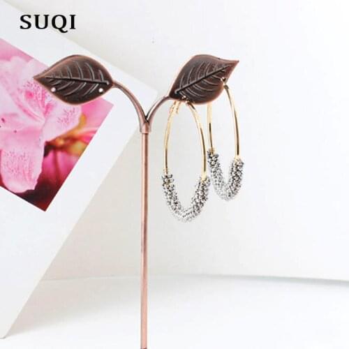 SUQI Women Bohemian Long Tassel Earrings Resin Seed Beads Drop Earring Boho Jewelry Indian Statement Earings pendientes