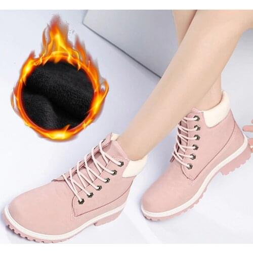 2020 Winter Boots Women Shoes Warm Plush for Cold Winter Woman Snow Boots Fashion Women Ankle Boots Female Footwear Hard Outsole