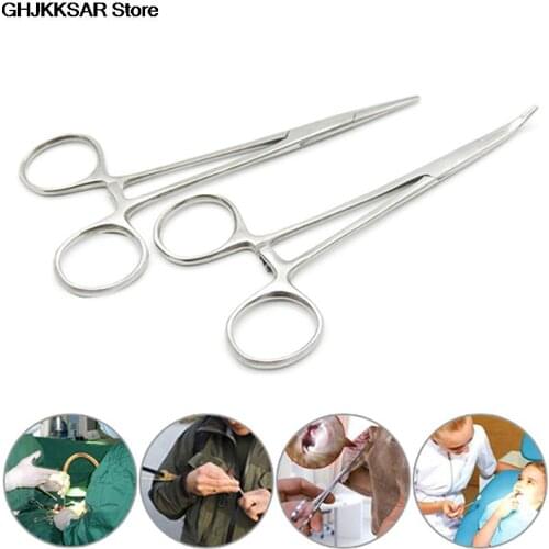 1pc Stainless Steel Hemostatic Clamp Forceps Surgical Forceps Surgical Tool kit Hemostat Locking Clamps Forceps Fishing Pliers