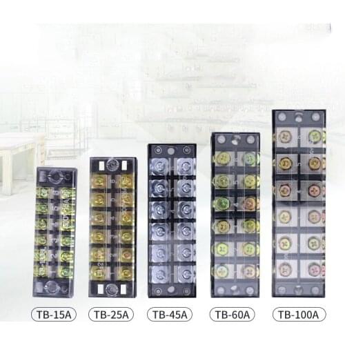 1pcs TB terminal 15A wiring block 25A multi position 45A combination 60A flat 100A