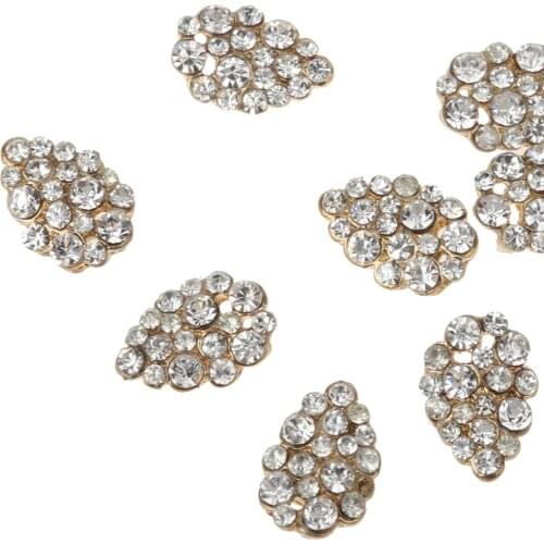 10Pcs 3D Nail Art Tips Decorations Alloy Rhinestones Jewelry Manicure