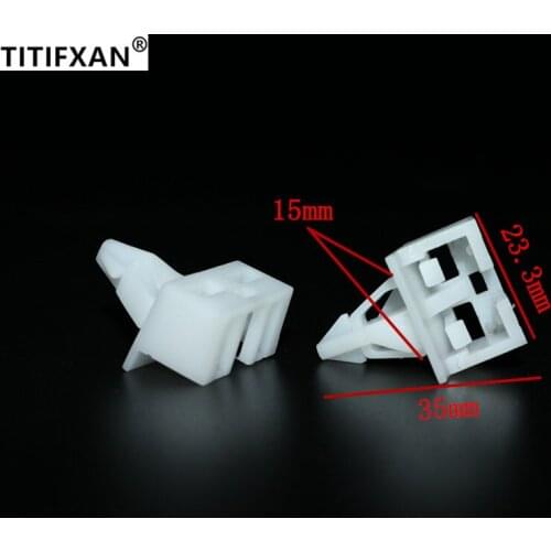 10pcs Auto rear bumper mounting bracket hook fixing buckle for Honda City New Fit Spirior fasteners clips