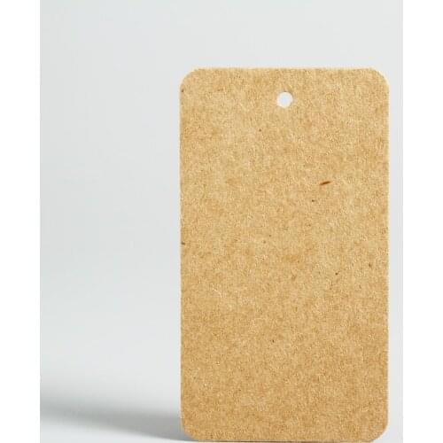 100 PCS Kraft Paper Gift Tags, Blank Card with Feet Natural Jute Twine for Crafts Wedding and Party Decoration 9X5CM