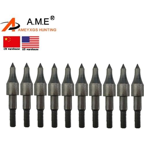 12pcs Archery Arrowhead 100 Grain Target Broadhead Field Point Tips 8mm For Bow And Arrow Hunting Shooting Practice Accessories
