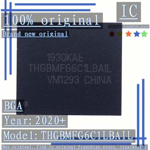 2020+100% Brand new original 1PCS-10PCS THGBMFG6C1LBAIL BGA 8GB EMMC mobile phone font memory chip