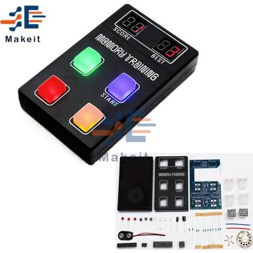 DC 9V Memory Training Game Machine Making Kit Funny LED Electronic Kit Memory Training DIY Kit Puzzle Game Kit Gift