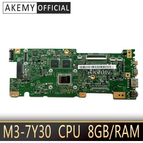 Akemy UX330CAK 8GB/RAM M3-7Y30 CPU For ASUS ZenBook UX330CA UX330C UX330 laptop motherboard tested 100% work original mainboard