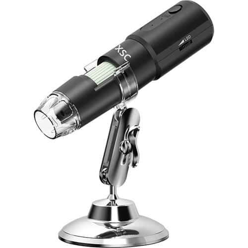 360 Degree Wifi Wireless Portable Microscope 1000X With Base For Beauty Gem Inspection Electric Repair Industry