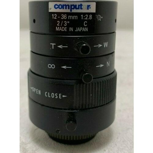 Secondhand USED Computar M3Z1228C-MP C-Mount 12-36mm 1:2.8 Varifocal Lens for 2/3" Sensors