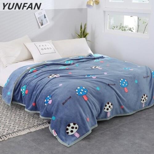 Cartoon mushroom blankets quilts twin full queen king adult blankets soft Throw Flannel blankets on Bed/car/sofa kids rugs