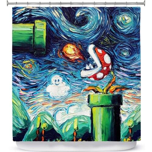 Designs Bathroom Shower Curtains Van Gogh Not Leveled Up