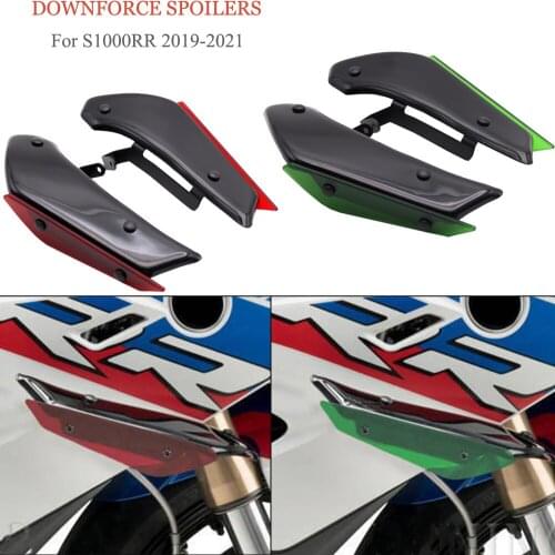 For BMW S1000RR S 1000 RR 2019-2021 Motorcycle Side Downforce Sport Spoilers Aerodynamic Fixed Winglet Fairing Wing Windshield