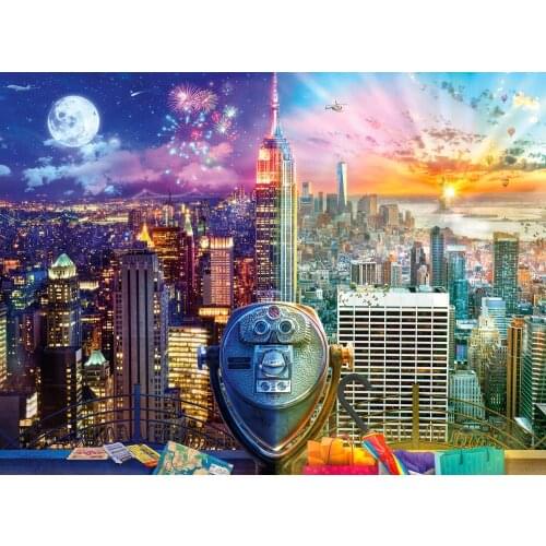 JMINE Div 5D New York Manhattan City Full Diamond Painting cross stitch kits art High Quality Scenic 3D paint by diamonds