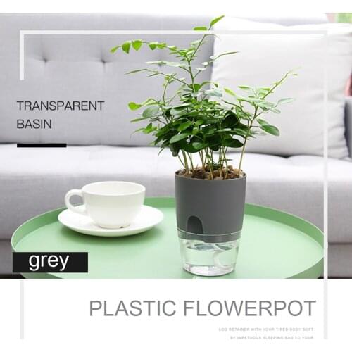Water Container Plastic Flower Planter Stand Hanging Plastic Wall Planter Basket Self Watering Plant Flower Pot Vase
