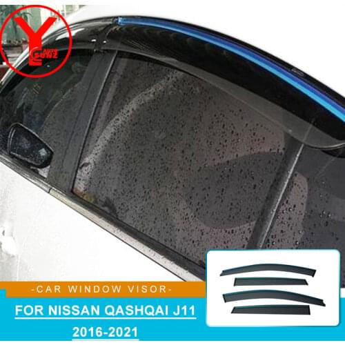 Door visor For NISSAN Qashqai j11 Rogue 2014 2015 2016 2017 side window wind deflector for nissan qashqai j11 accessories YCSUNZ