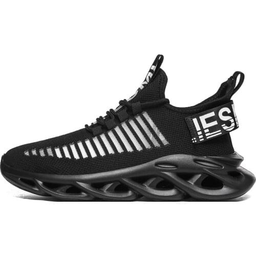 Sneakers Big Size Men Running Shoes Fashion Weaving Air Mesh Ultralight Walking Jogging Gym Shoes Sport Male Tennis Shoes 39-47