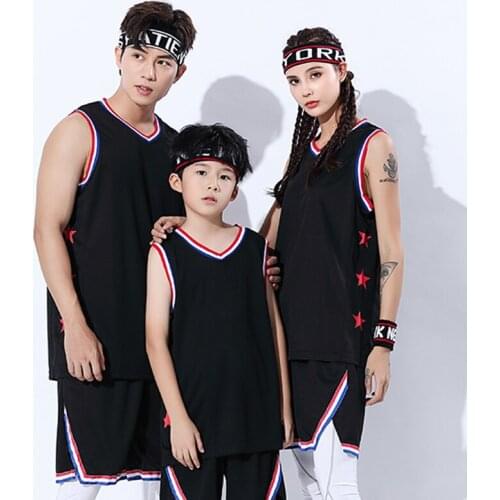 Men Kids Basketball Jerseys Suit Family jersey Basketball Uniforms Sport Kit Shirts Shorts Set Cloth Breathable Custom Print