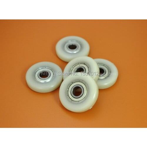 Nylon plastic guide wheel bearing embedded 608ZZ size 8*35*9mm wear
