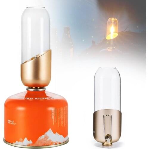 Portable Mini Orange Gas Lantern Outdoor Propane Isobutane Fuel Lights For Camping Hiking Backpacking Romantic Ambiance Gas Lamp