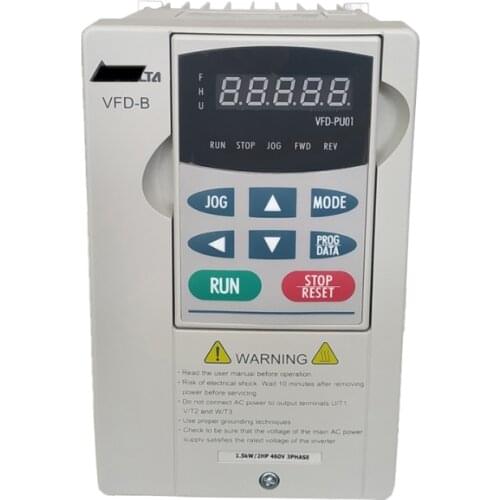 New VFD007B43A VFD-B Inverter AC Motor Drive 3 Phase 380V 750W 1HP 2.7A 400HZ