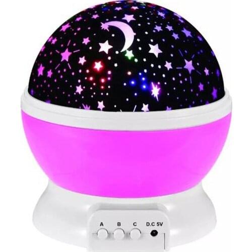 Starry Sky Projector Galaxy Night Light USB Star Moon Projector LED Rotating Night Lamp For Children Bedroom Decor Baby Gifts