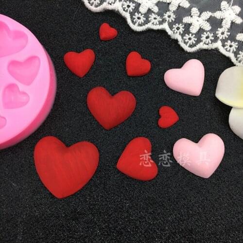 Size love 7 even love silicone mold chocolate fondant cake decoration DIY baking tools cake mold