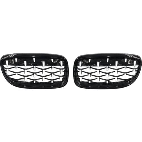 Car Front Grill Bumper Grille Diamond Kidney Racing Grilles FOR BMW 3 Serise BMW E90 LCI 3-Series Sedan/Wagon 2009 - 2011