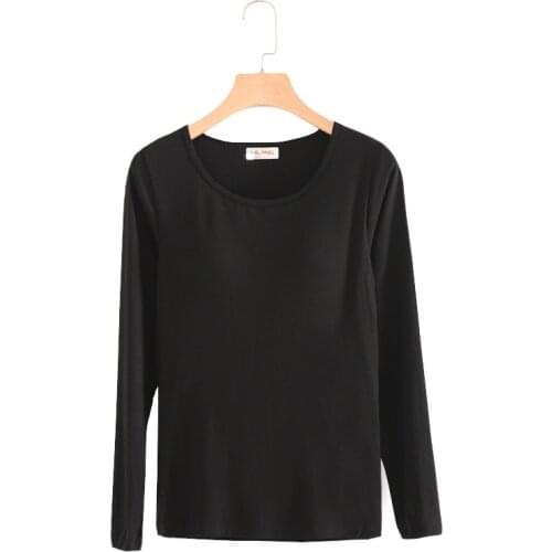 Large Size Shirt Slim Coat Long-Sleeved T-Shirt Chest Pad Chest No Steel Ring Yoga Underwear Pajamas Bottoming ShirtBottoming