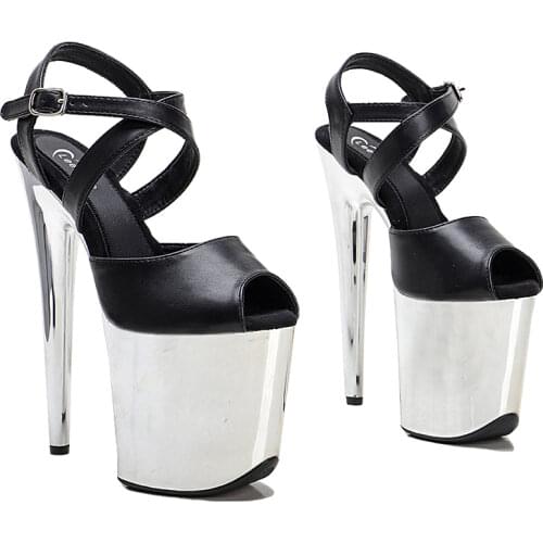 Leecabe 8Inch/20cm Womens Platform Sandals party High Heels Shoes Pole Dancing Shoes