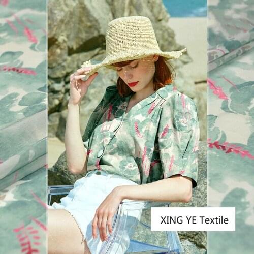 Mulberry Silk Linen Fabric Spring Summer Cloth Dress Womens Clothing Sewing Material by the Meter Alibaba Express Textile