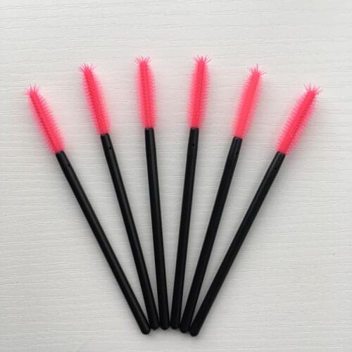 200pcs Pineapple Tip Silicone Disposable Mascara Wands Eyelashes Applicator Makeup Brush for Eyelash Extension Comb Brushes