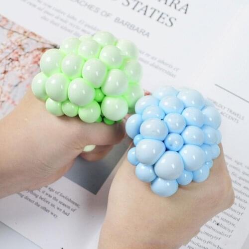 Blue Grape Ball Antistress Toys Squishy Squish Toy Squeeze Relief Anti-stress Kids Funny Things Prank Jokes for Adults Gifts