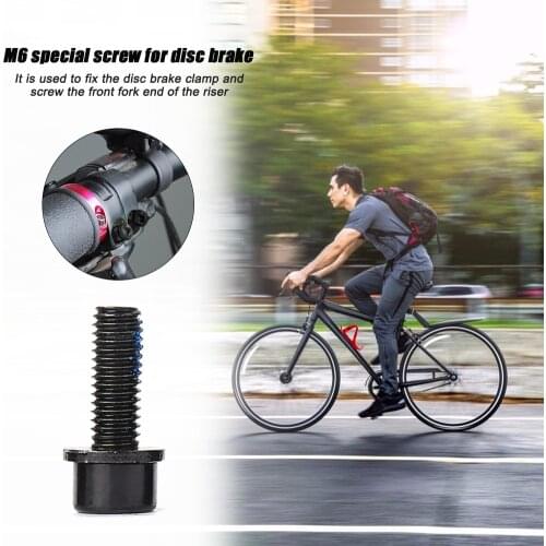 6mm MTB Bicylce Bike Water Bottle Holder Disc Brake Screw Bolts with Gasket for Mountain MTB Road Bike Bicycle Disc