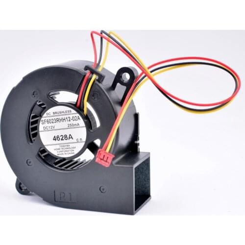 SF6023RHH12-02A 60x60x23mm 60mm fan DC12V 250MA 4628A Turbo blower cooling fan suitable for projectors and retrofit cooling