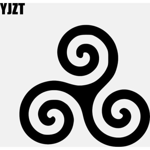 YJZT 12.6CM*11.8CM Funny Vinyl Decal Buddhist Car Sticker Black/Silver C3-1506