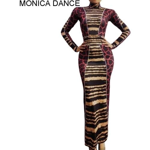 Women Sexy Stage Nightclub Sparkly Rhinestones Transparent Dress Women Evening Birthday Celebrate Dance Costume Show Outfit Wear