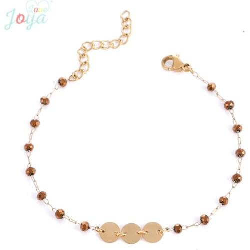 Badu Golden Stainless Chain Bracelet for Women Tiny Delicate Link Chains Bracelets for Wedding Engagement Jewelry Gift for Girls