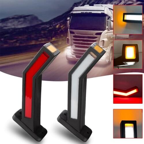 2PCS Trailer 12V LED Side Marker Lighting Outline Marker Truck Light Van 24V LED Lights Trailer