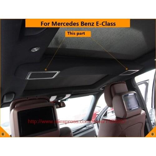 4 pieces/set For Mercedes Benz E-Class Car Rear seats Makeup mirrors decorative sticker