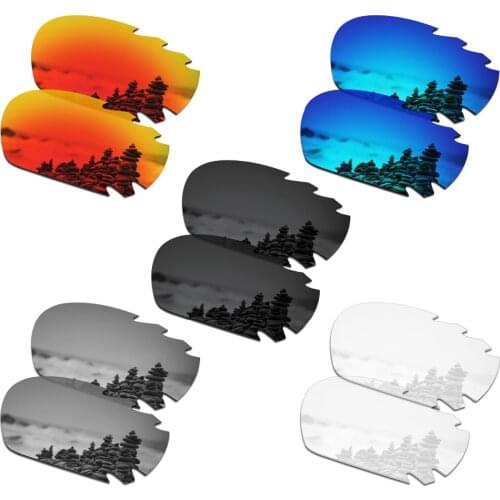 SmartVLT 5 Pairs Polarized Sunglasses Replacement Lenses for Oakley Jawbone Vented - 5 Colors