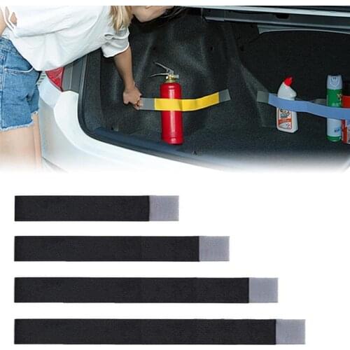 Car Trunk Stowing Organizer Band Strap Fixed Elastic Bandage Magic Sticker Band Interior Accessories Tensioning Tidying Belts