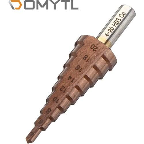 M35 Triangular Shank Spiral Groove Step Opening Reaming Drill Bit 4-12/20/32mm