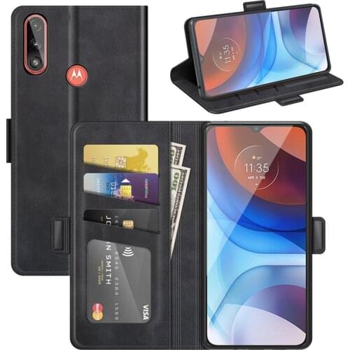 Case For MOTO E7 Power Leather Wallet Flip Cover Vintage Magnet Phone Case For MOTO E7 Power Coque