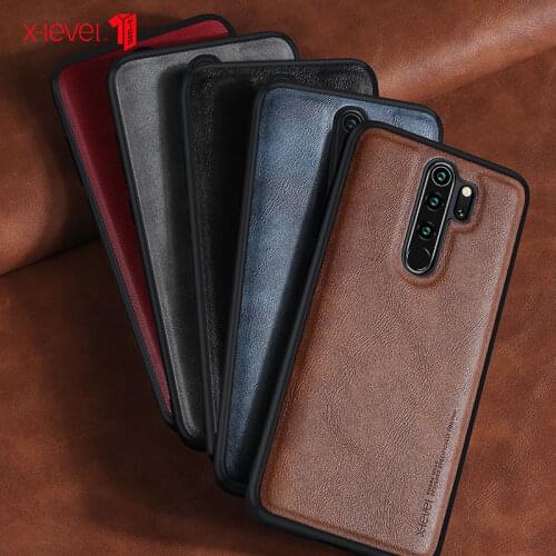 For Redmi Note 8 Pro Case X-Level Retro Leather Soft Silicone Edge Back Cover чехол for Redmi Note 8 чехол Capa High Quality