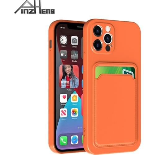 PINZHENG Mobile Phone Case For iPhone X XS 11 12 Pro Max Soft Anti-Fall TPU Silicone Phone Protective Cover For 7 8 Plus Cases