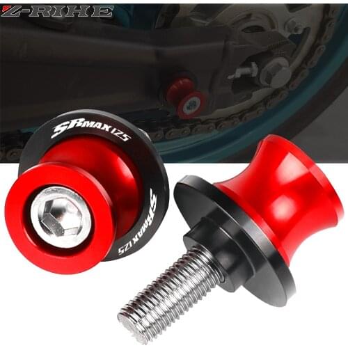 For Aprilia SR MAX 125 2012 2013 2014 Motorcycle Aluminum Accessories CNC Swing Arm Sliders Swingarm Spools Slider Stand Screws