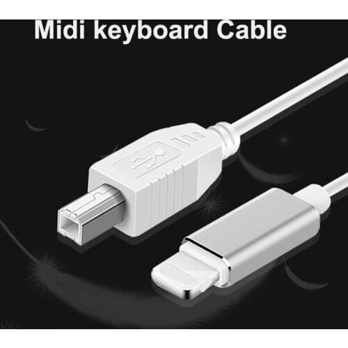 For Lightning to USB B Adapter for midi cable connector usb keyboard for electric cable drum to Digital Piano USB Camera Audio