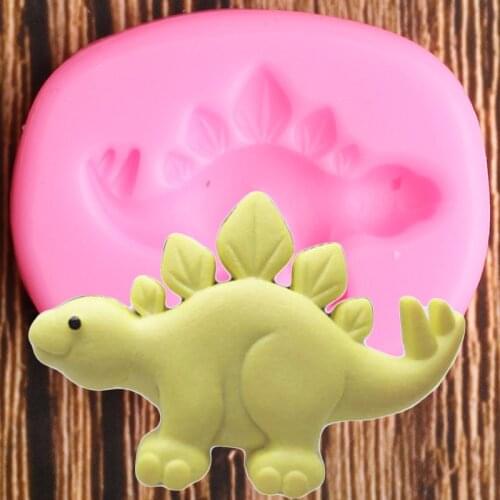DIY Baby Birthday Cake Decorating Tools Dinosaur Silicone Molds Fondant Chocolate Gumpaste Mould Candy Clay Moulds