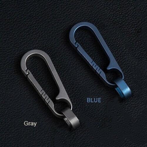 55mm 25KG Mountaineering Caving Rock Climbing Carabiner Titanium Alloy safety Master Screw Lock Buckle Escalade Equipement